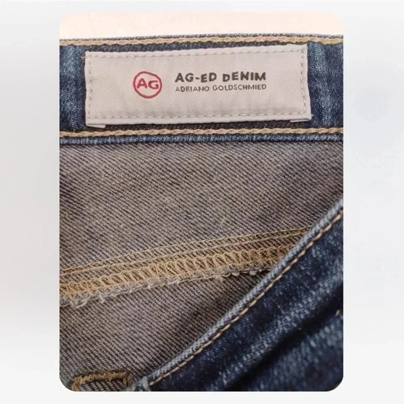 AG Adriano Goldschmied  The Prima Cigarette Leg Distressed Jeans Size 25R - Picture 12 of 16